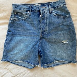 Everlane Way-High Denim Shorts